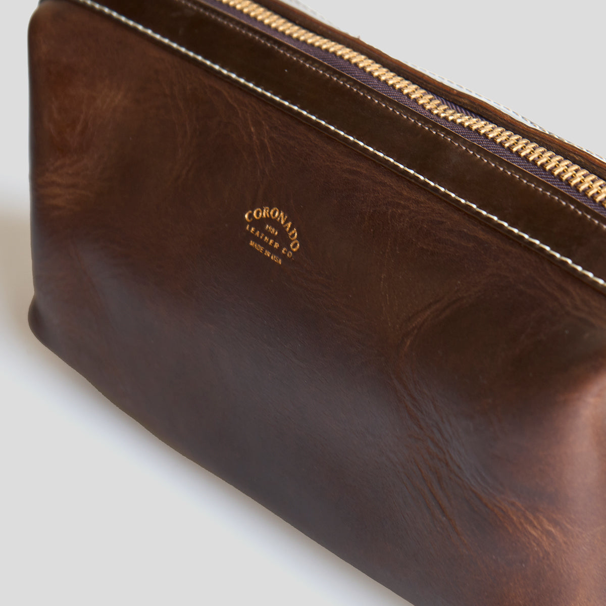 No.299 Travel Dopp | Horween® Brown Dublin & Shell LE