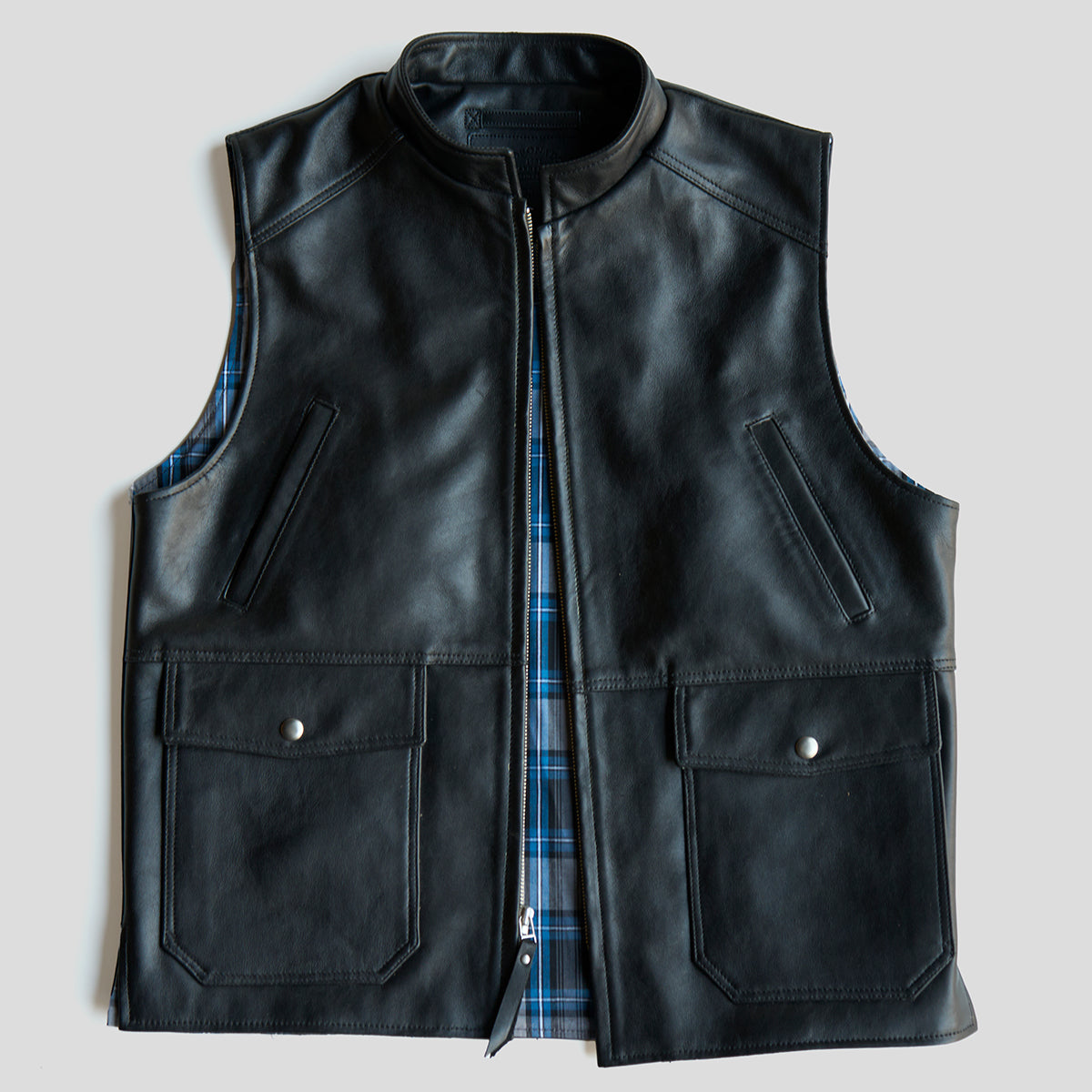 NO.330 Shelby II Vest | Black Napa