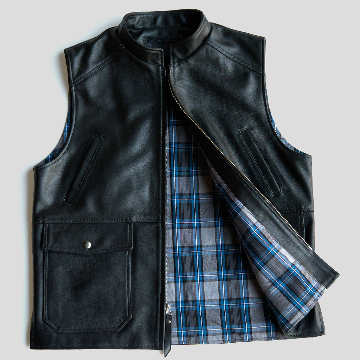 NO.330 Shelby II Vest | Black Napa