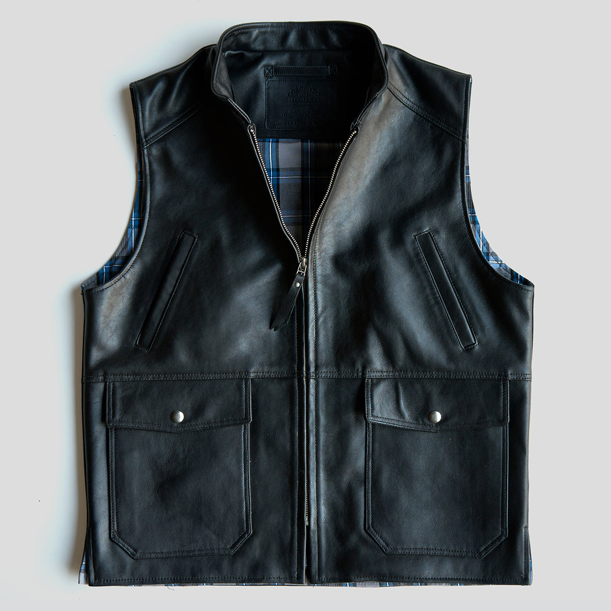 NO.330 Shelby II Vest | Black Napa