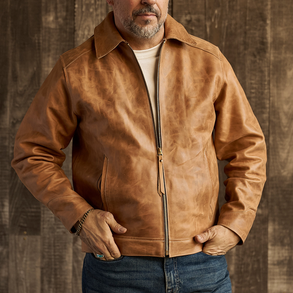 Horween® Horsehide Jacket No. 65 | Tan