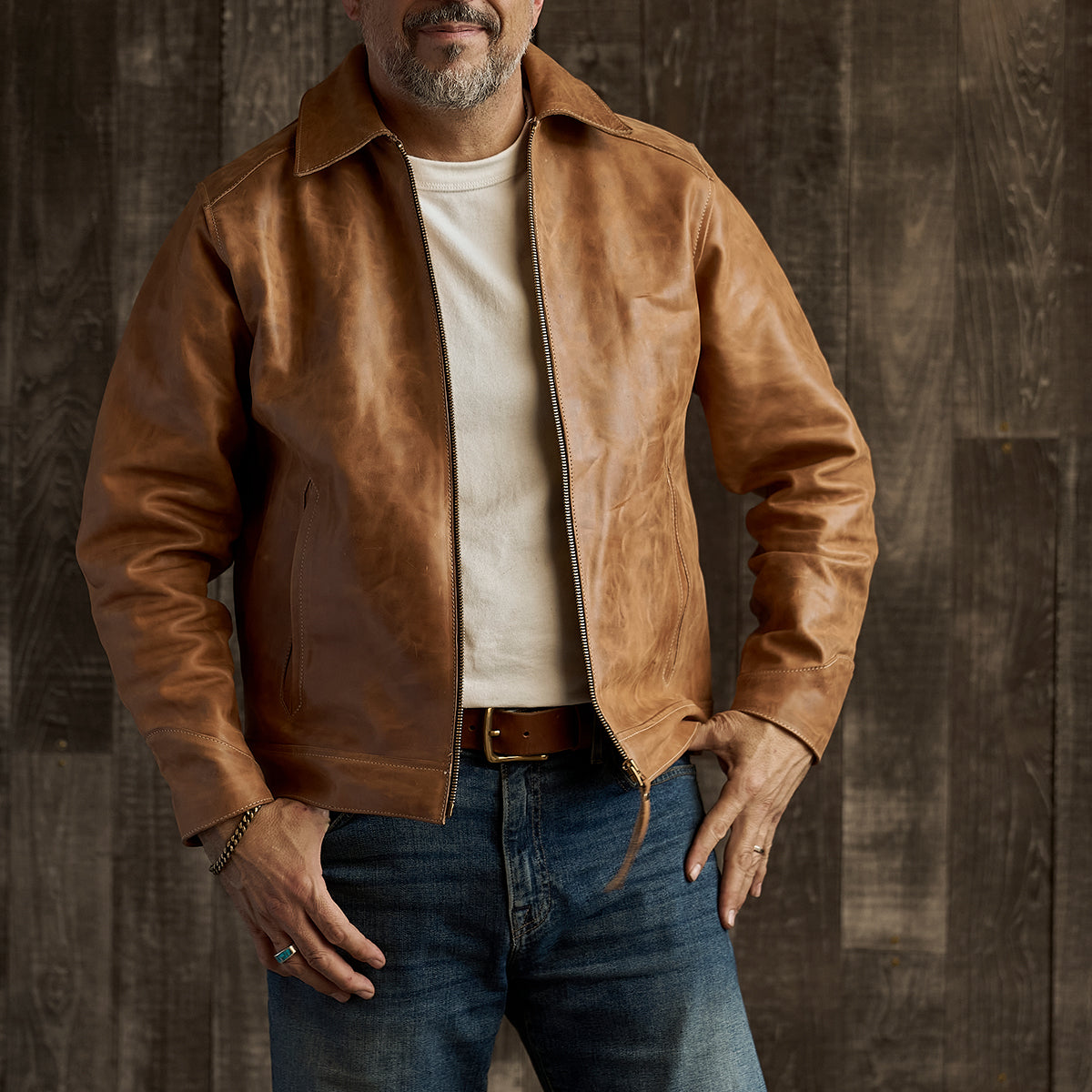 Horween® Horsehide Jacket No. 65 | Tan