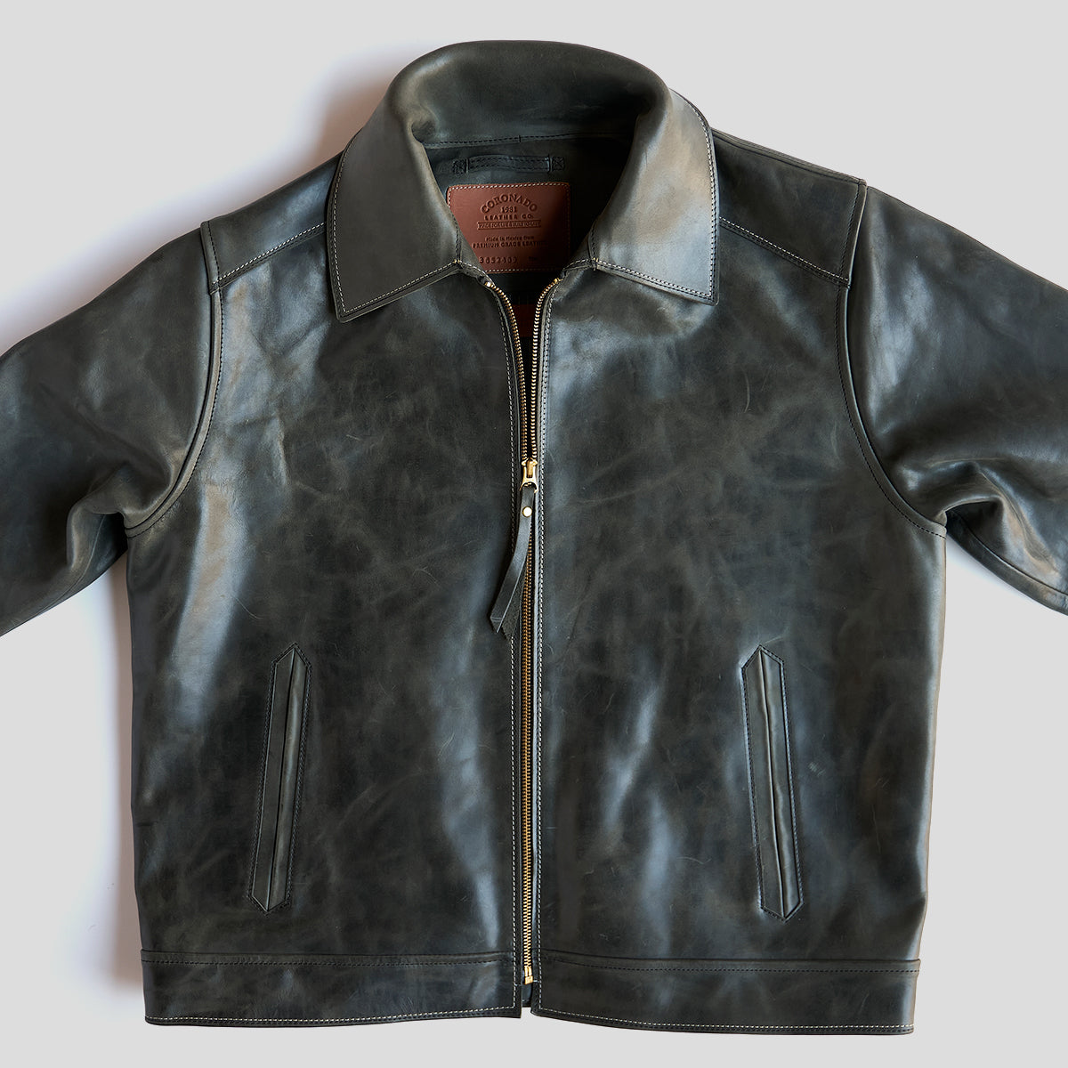 Horween Horsehide Jacket No. 65 | Charcoal