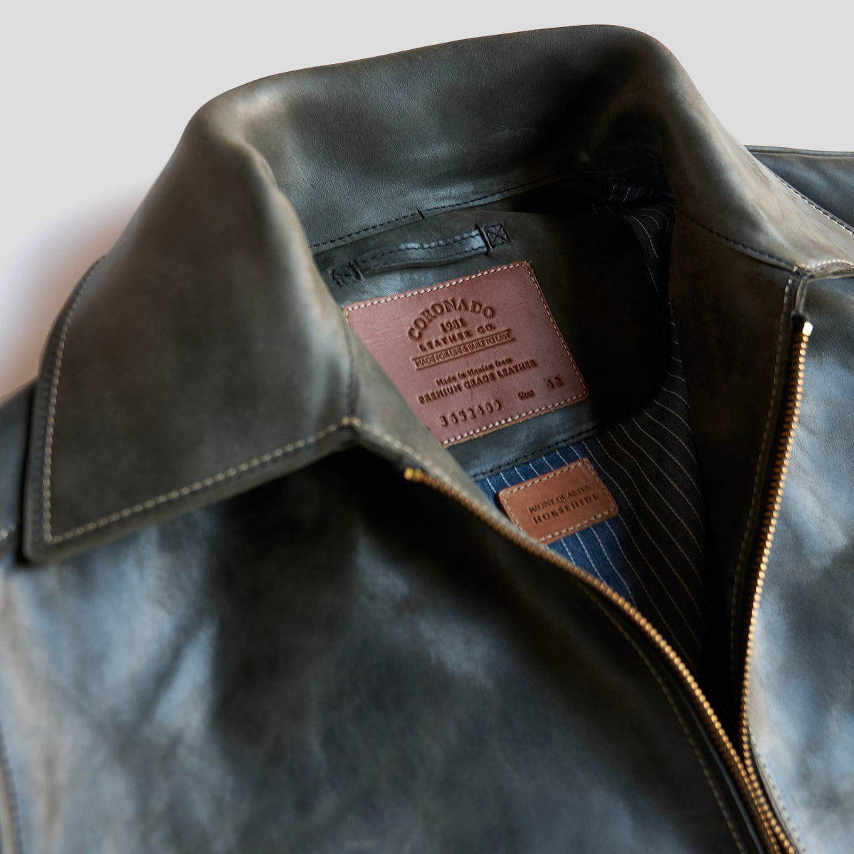 Horween Horsehide Jacket No. 65 | Charcoal