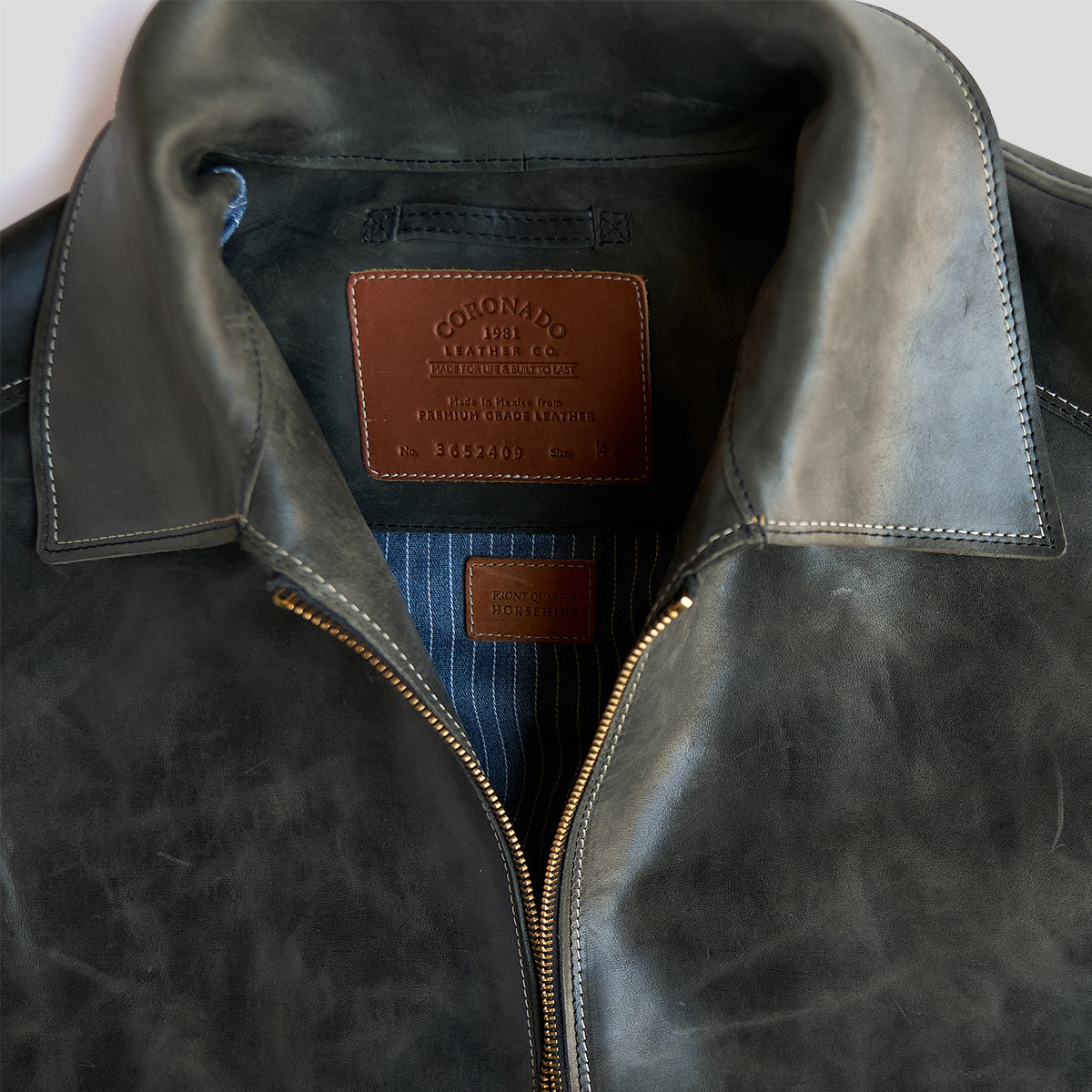 Horween Horsehide Jacket No. 65 | Charcoal