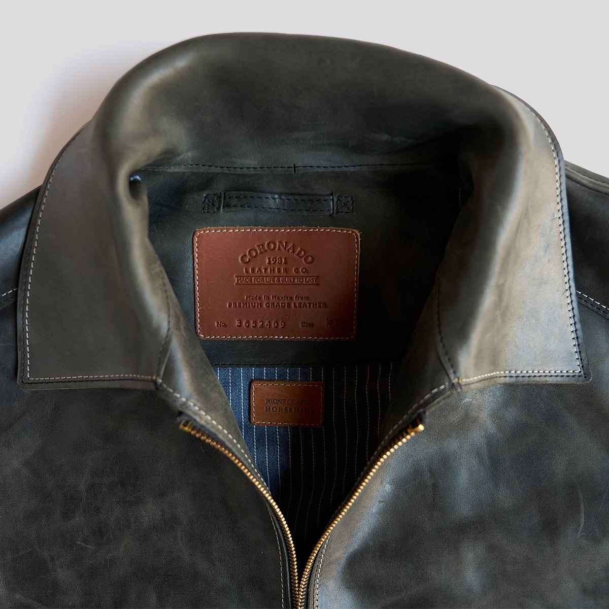 Horween Horsehide Jacket No. 65 | Charcoal