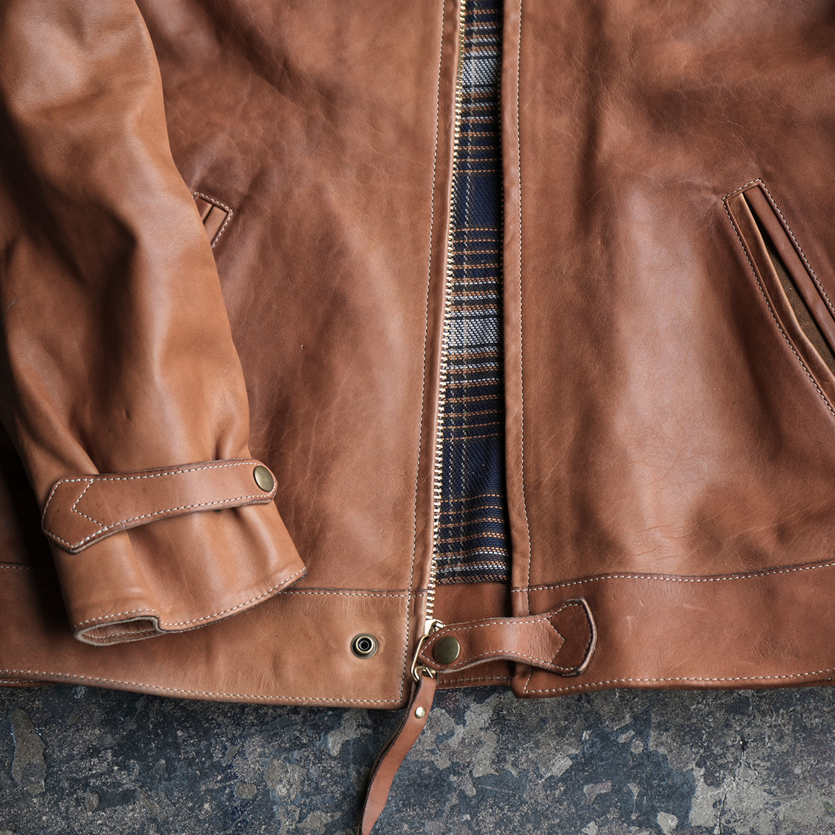 No.69 Union Jacket | Stone-Washed Horween® DHF Horsehide