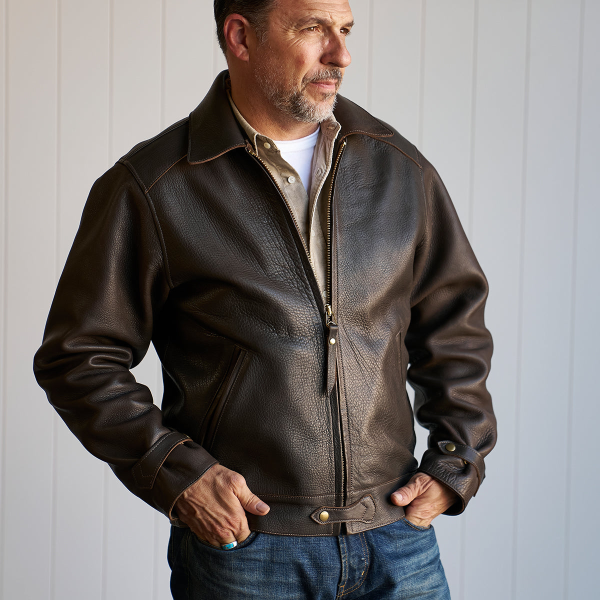 No.69 Union Jacket | Horween® Deerskin x8