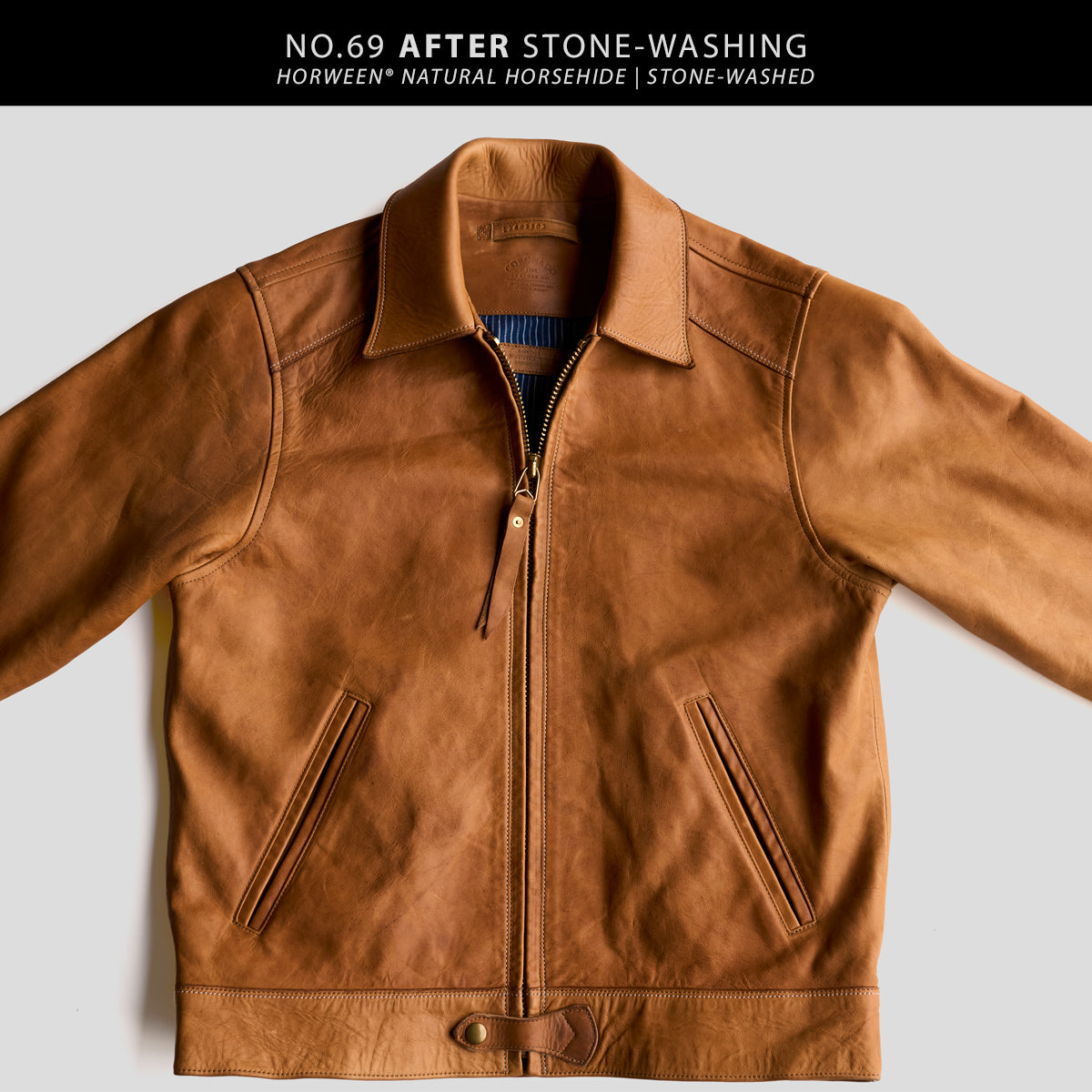 No.69 Union Jacket | Stone-Washed Horween® DHF Horsehide