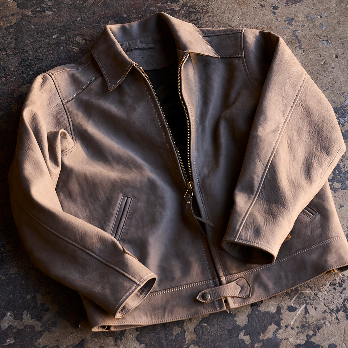 No.69 Union Jacket | Olive-Tanned Horsehide (Coyote)