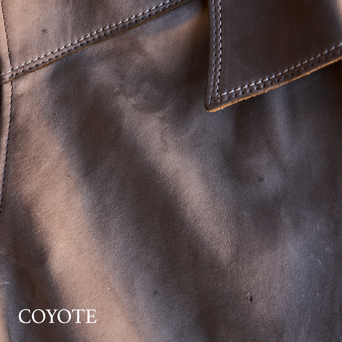 No.69 Union Jacket | Olive-Tanned Horsehide (Charcoal)