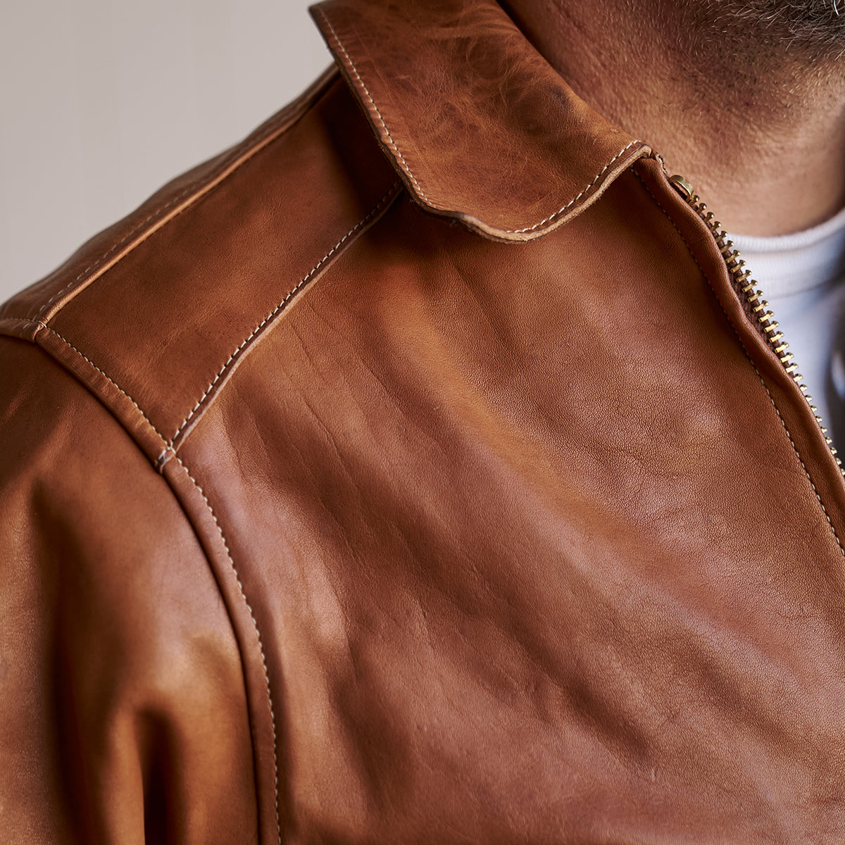 No.69 Union Jacket | Stone-Washed Horween® DHF Horsehide