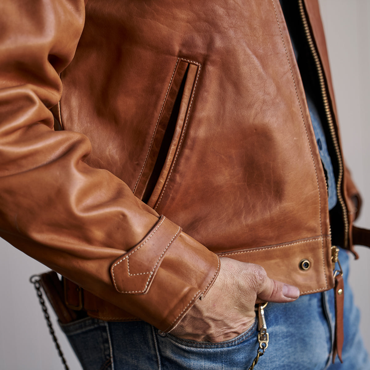 No.69 Union Jacket | Stone-Washed Horween® DHF Horsehide