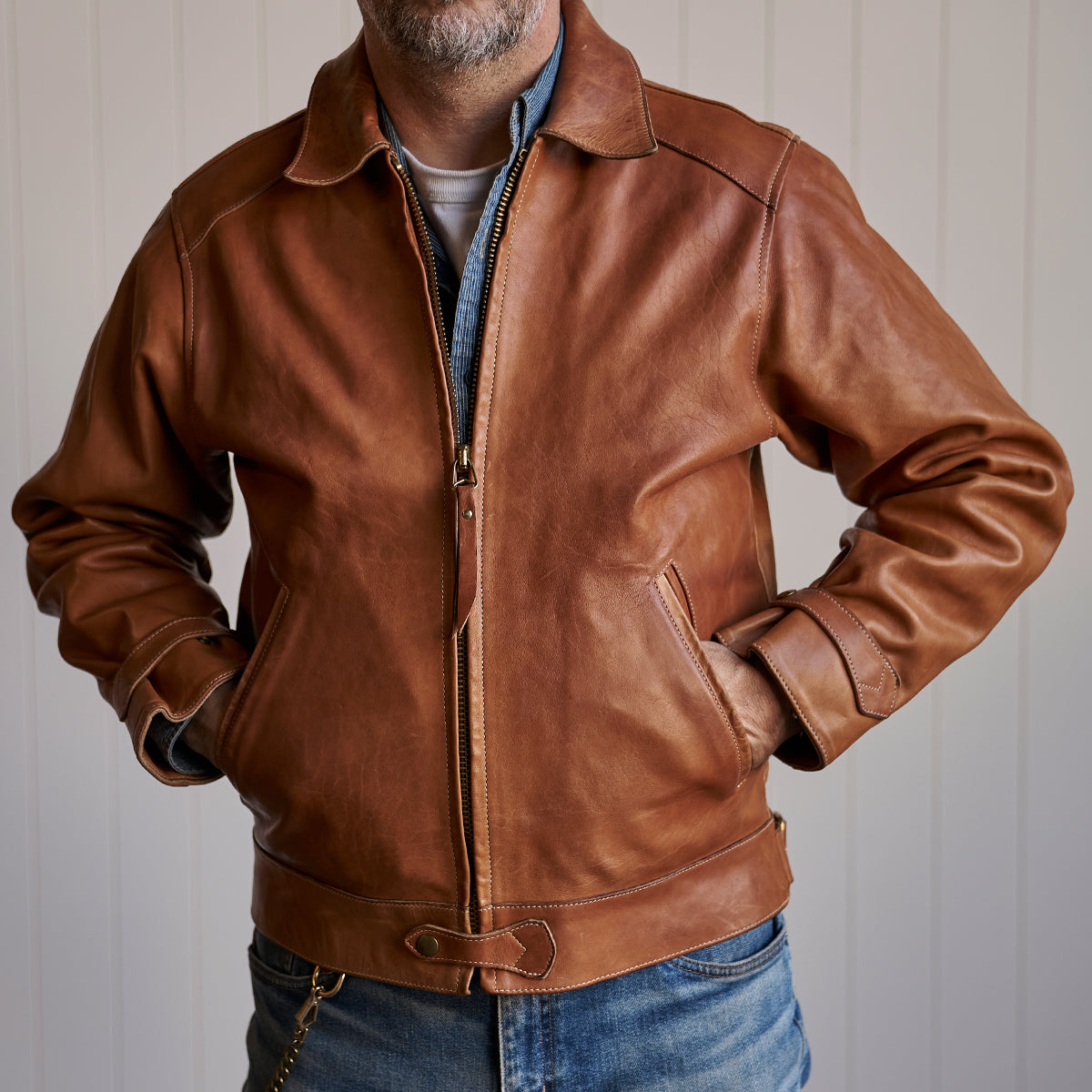 No.69 Union Jacket | Stone-Washed Horween® DHF Horsehide