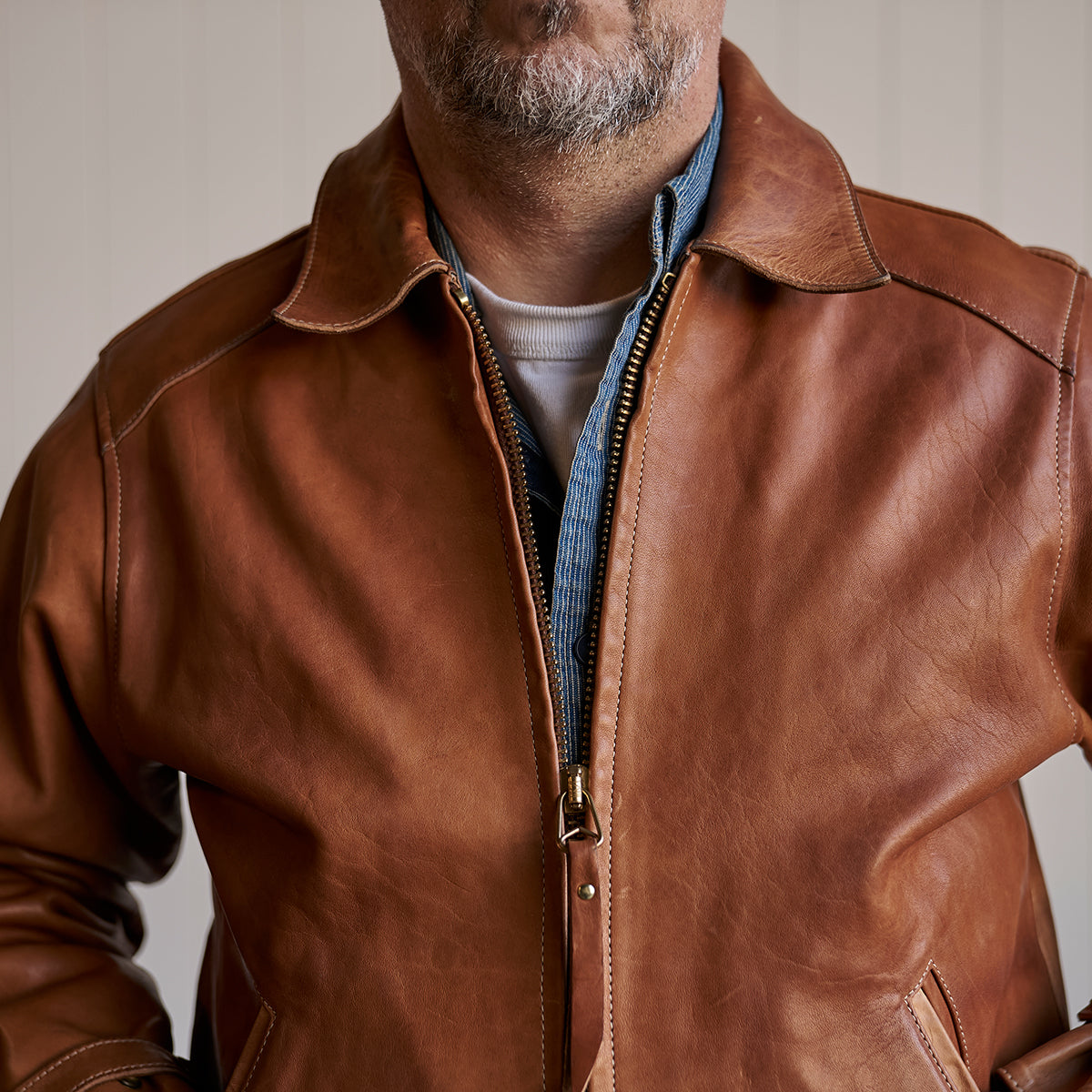 No.69 Union Jacket | Stone-Washed Horween® DHF Horsehide