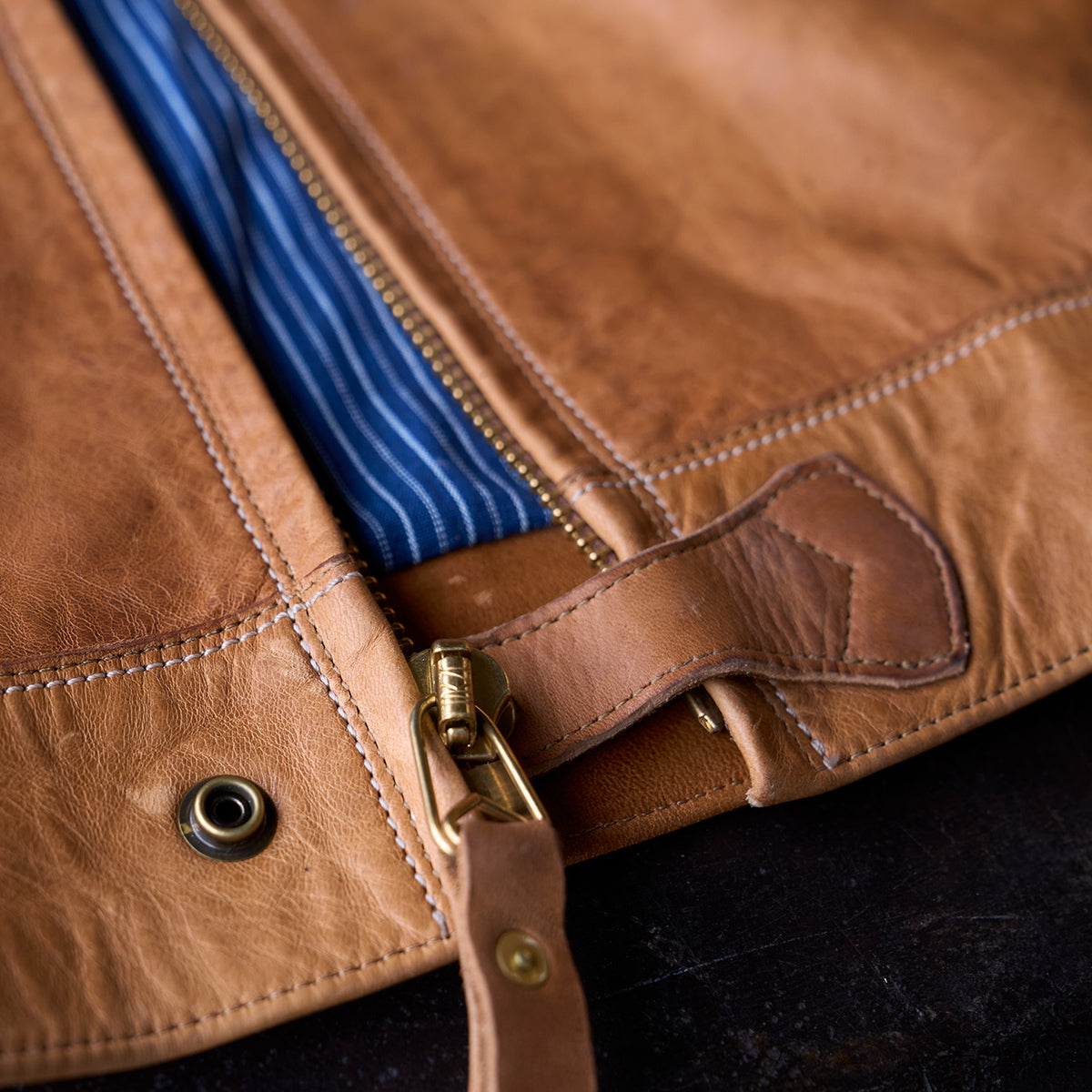No.69 Union Jacket | Stone-Washed Horween® DHF Horsehide