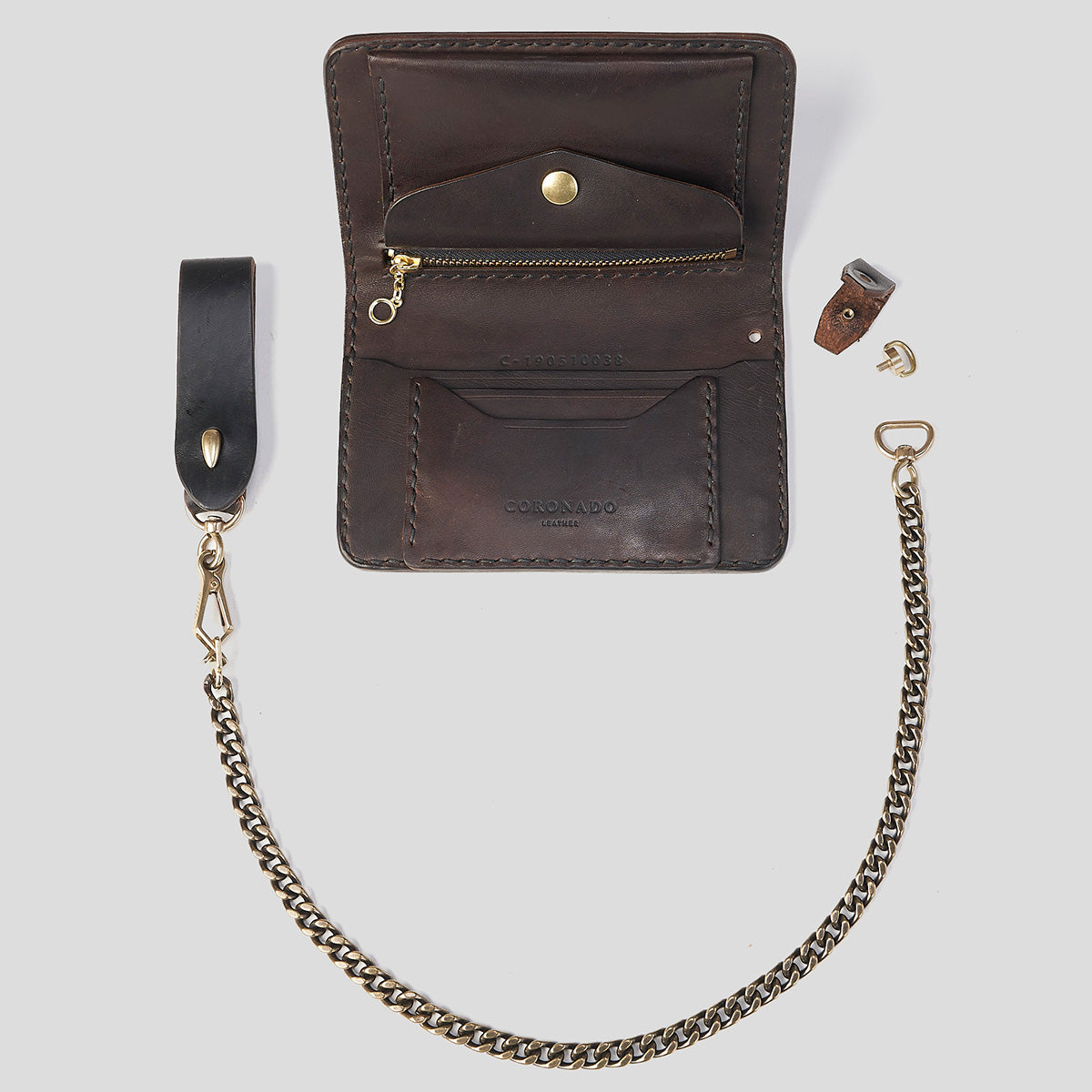 Wallet Chain & Belt Loop Set | Brass