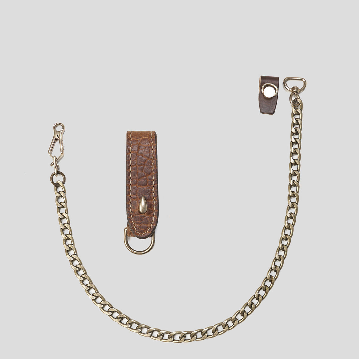 Wallet Chain & Belt Loop Set | Brass