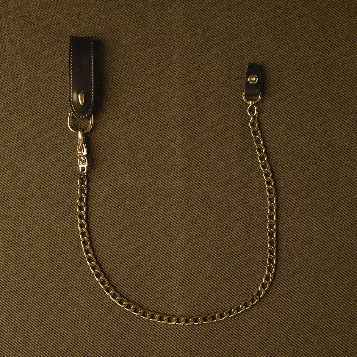 Wallet Chain & Belt Loop Set | Brass