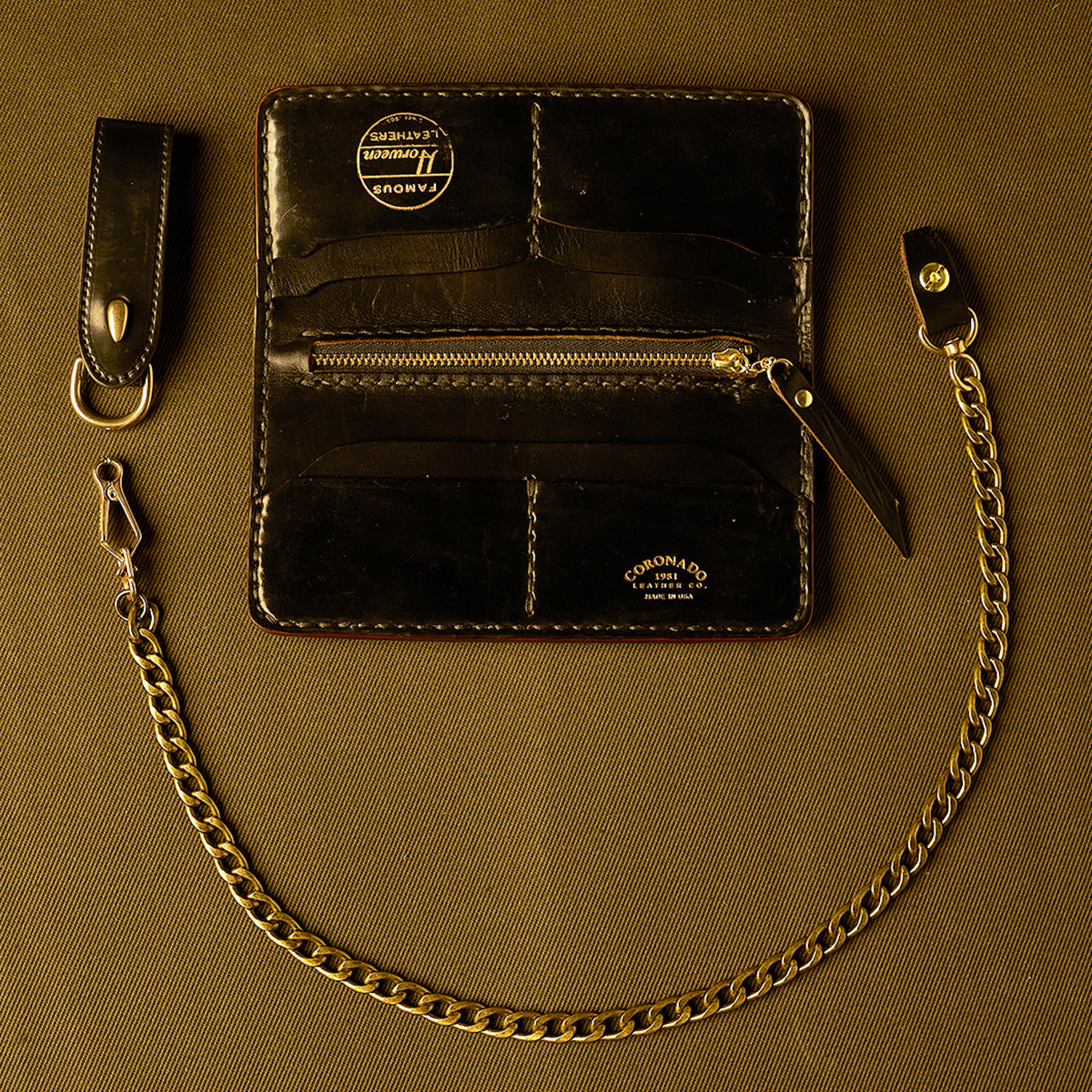 No.830 Horween® Shell Cordovan Long Wallet | Navy