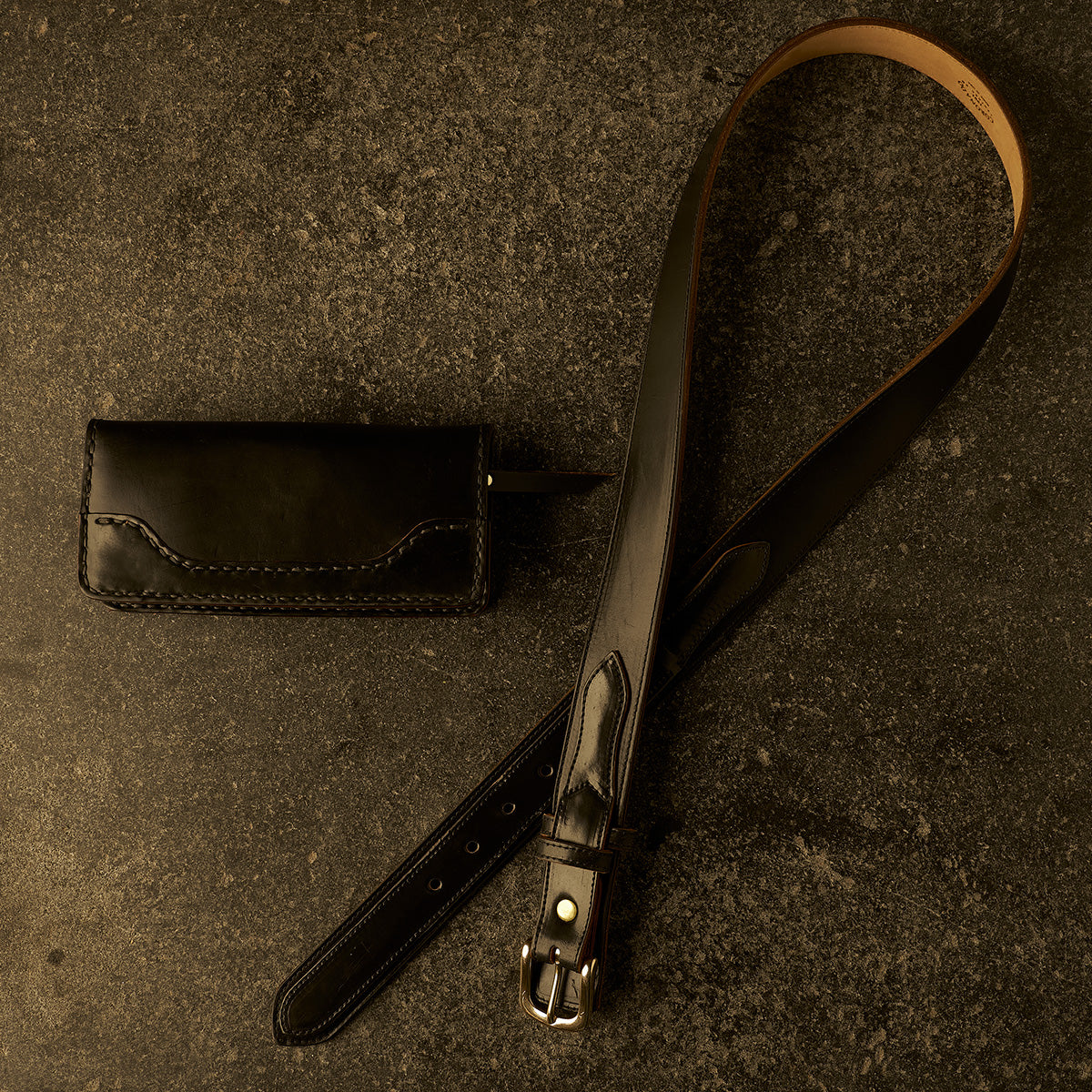 Shell & Horsehide Ranger Belt #953 | Black