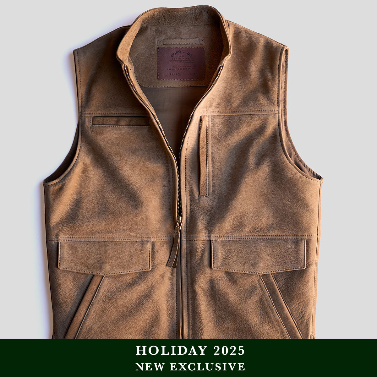 No.209 Kodiak Travel Vest | Nubuck Khaki LE x10