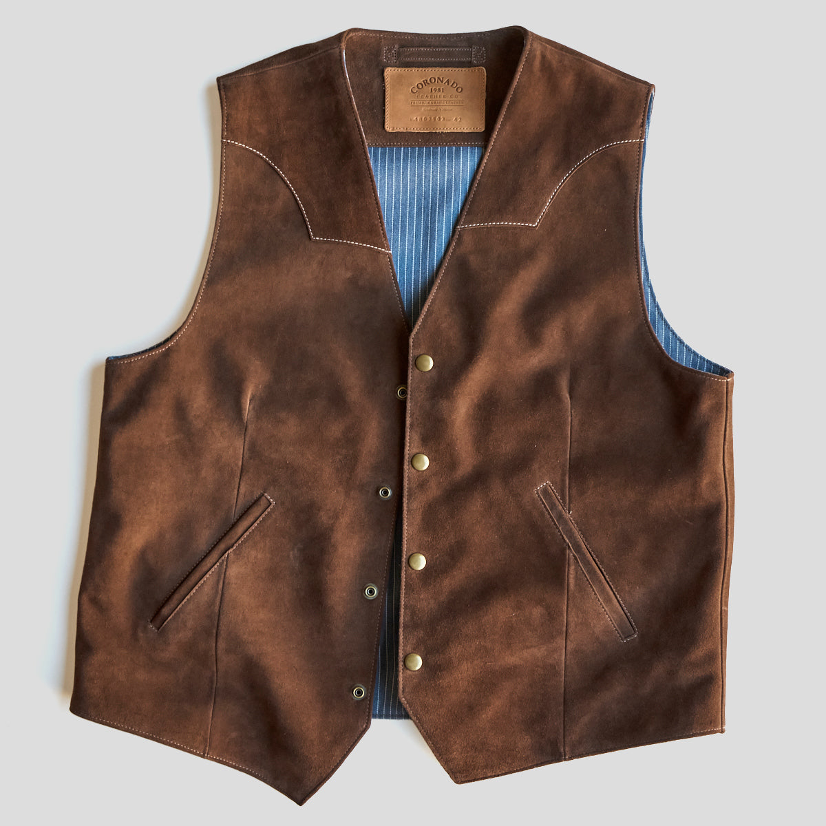 No.480 Fremont Vest | Brown Suede LE