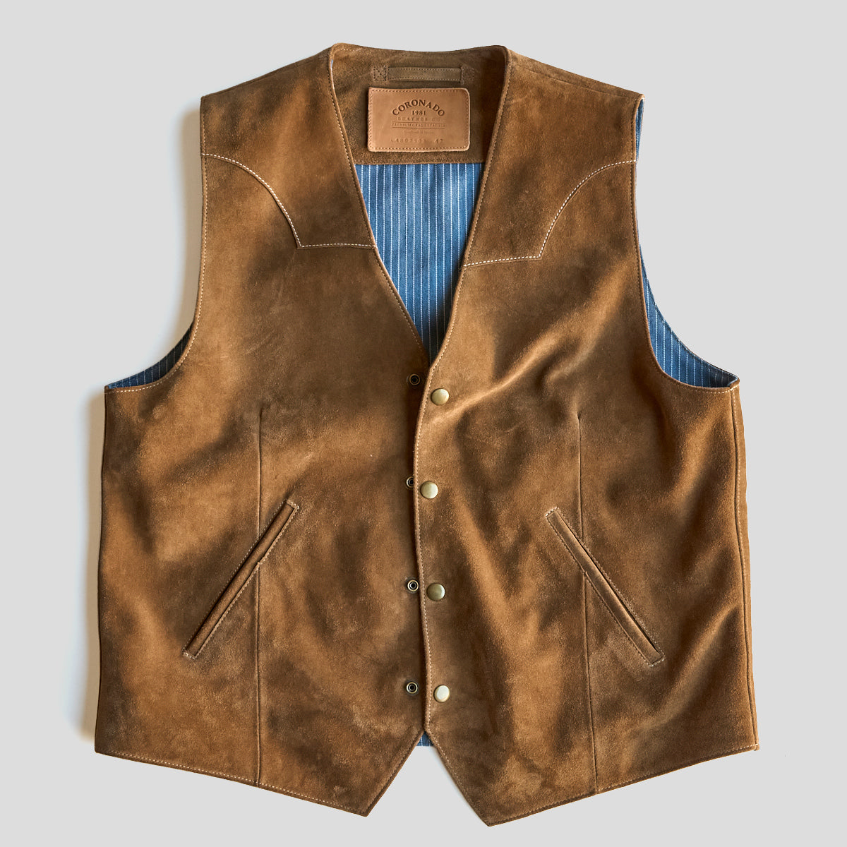 No.480 Fremont Vest | Tan Suede LE