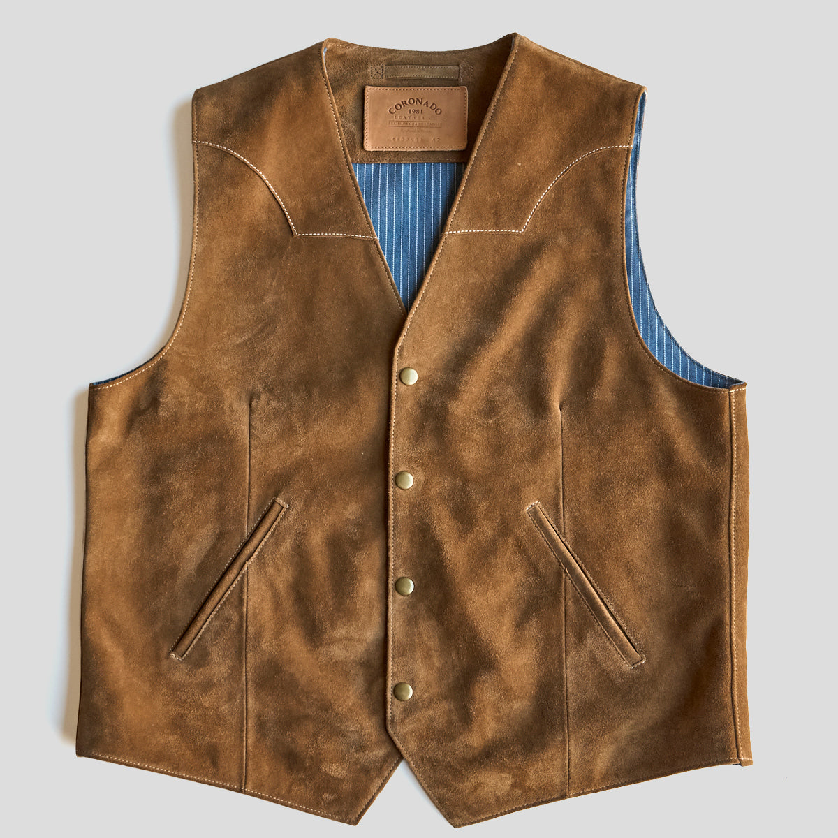 No.480 Fremont Vest | Tan Suede LE