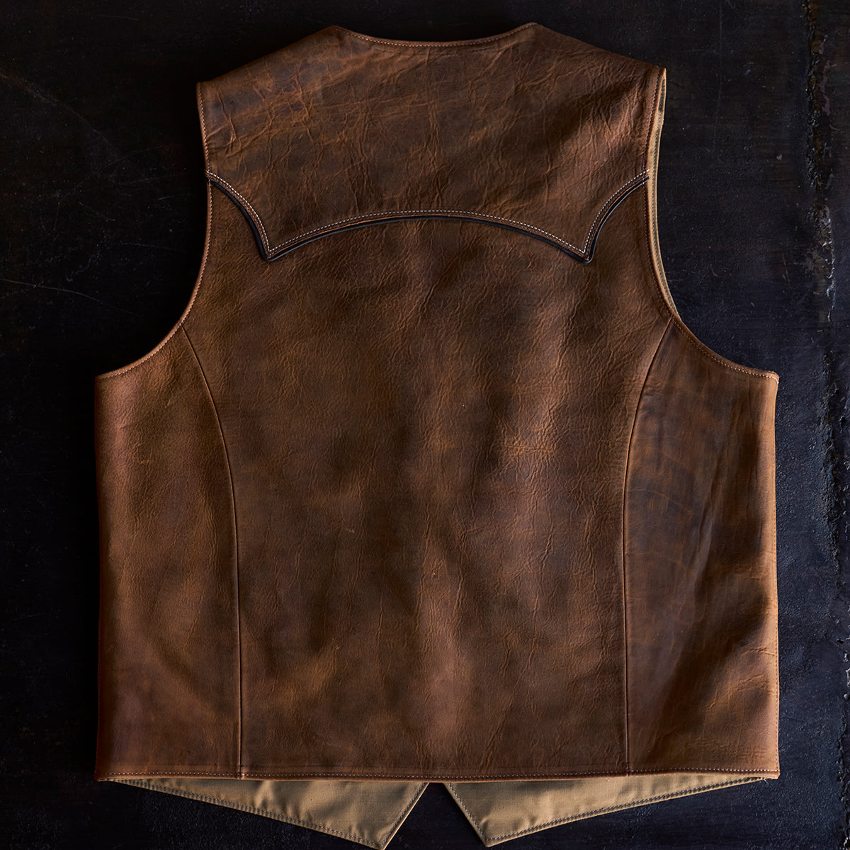 No.484 Vaquero Vest | Indy Bison Brown (LE) x10