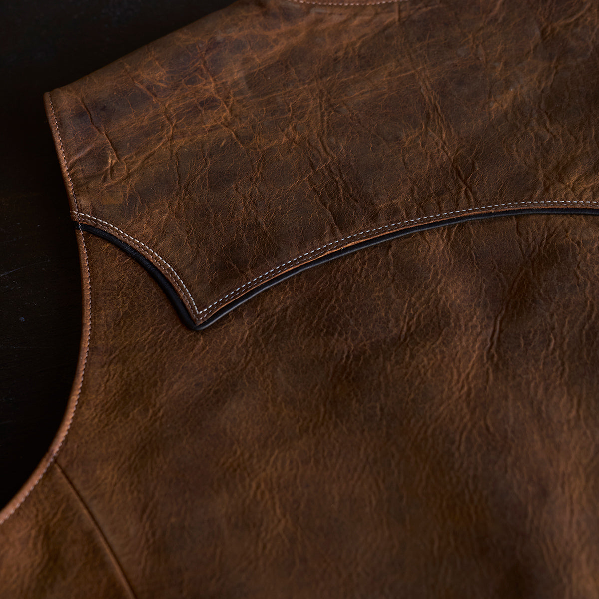No.484 Vaquero Vest | Indy Bison Brown (LE) x10