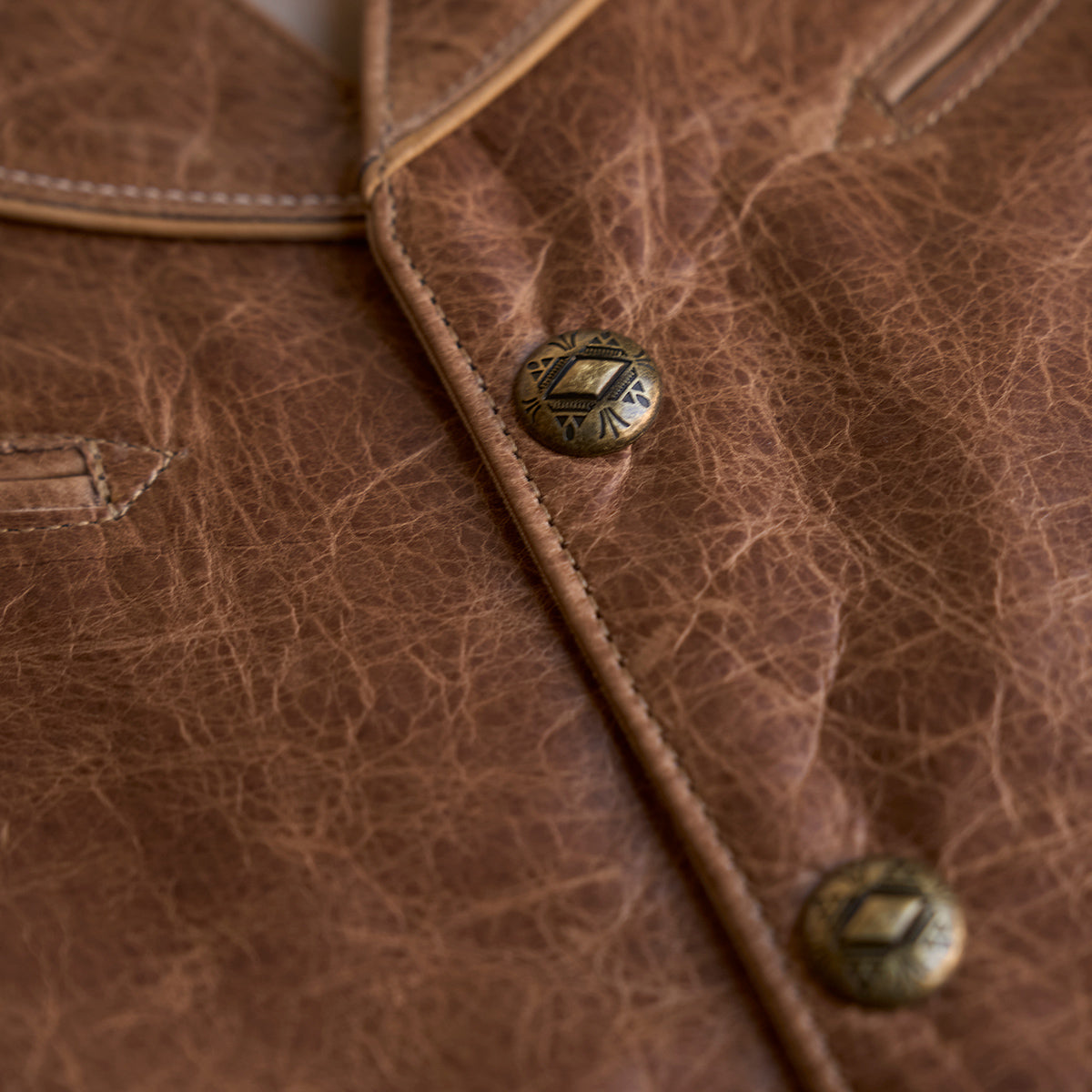 No.484 Vaquero Vest | Stagecoach Tan
