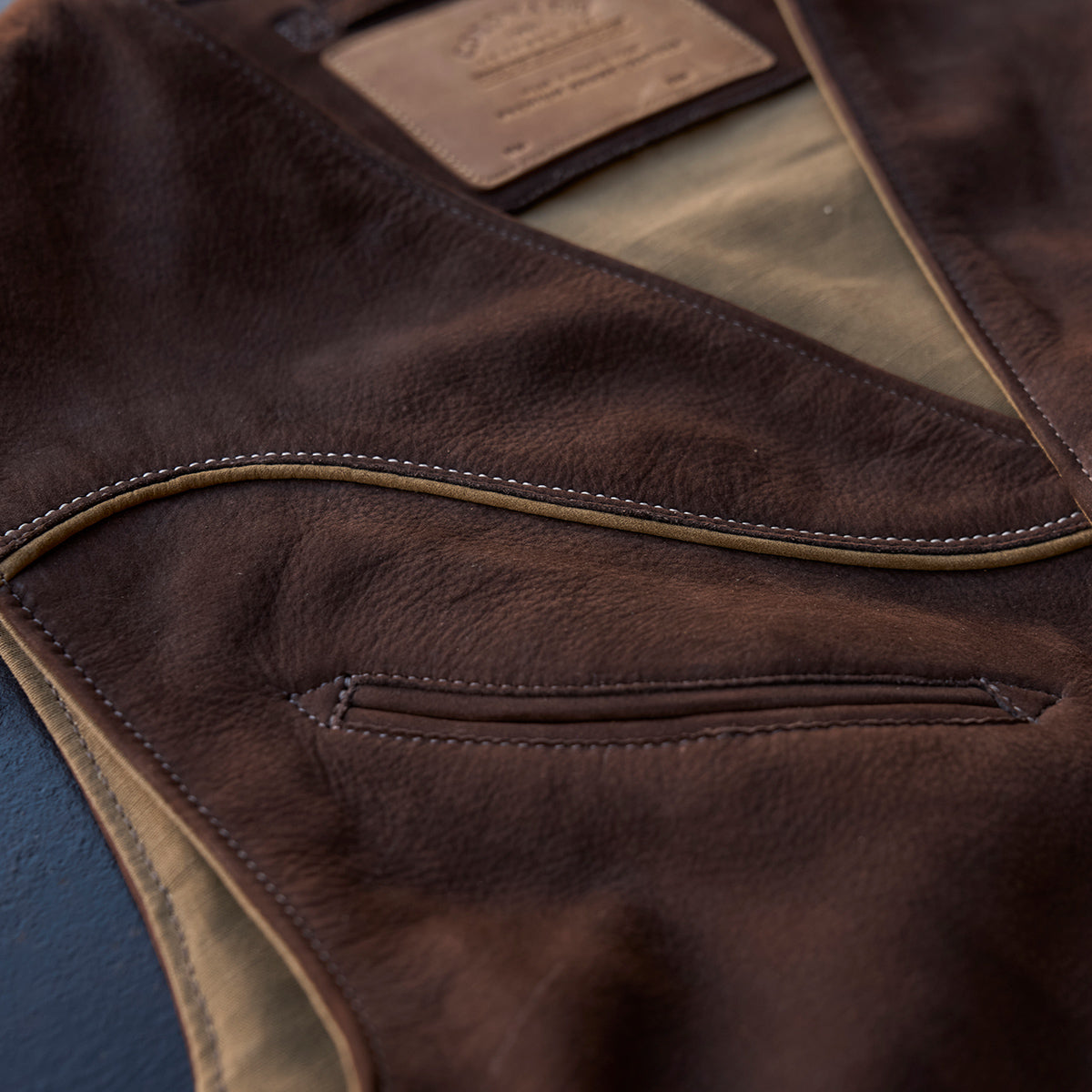 No.484 Vaquero Vest | Brown Nubuck