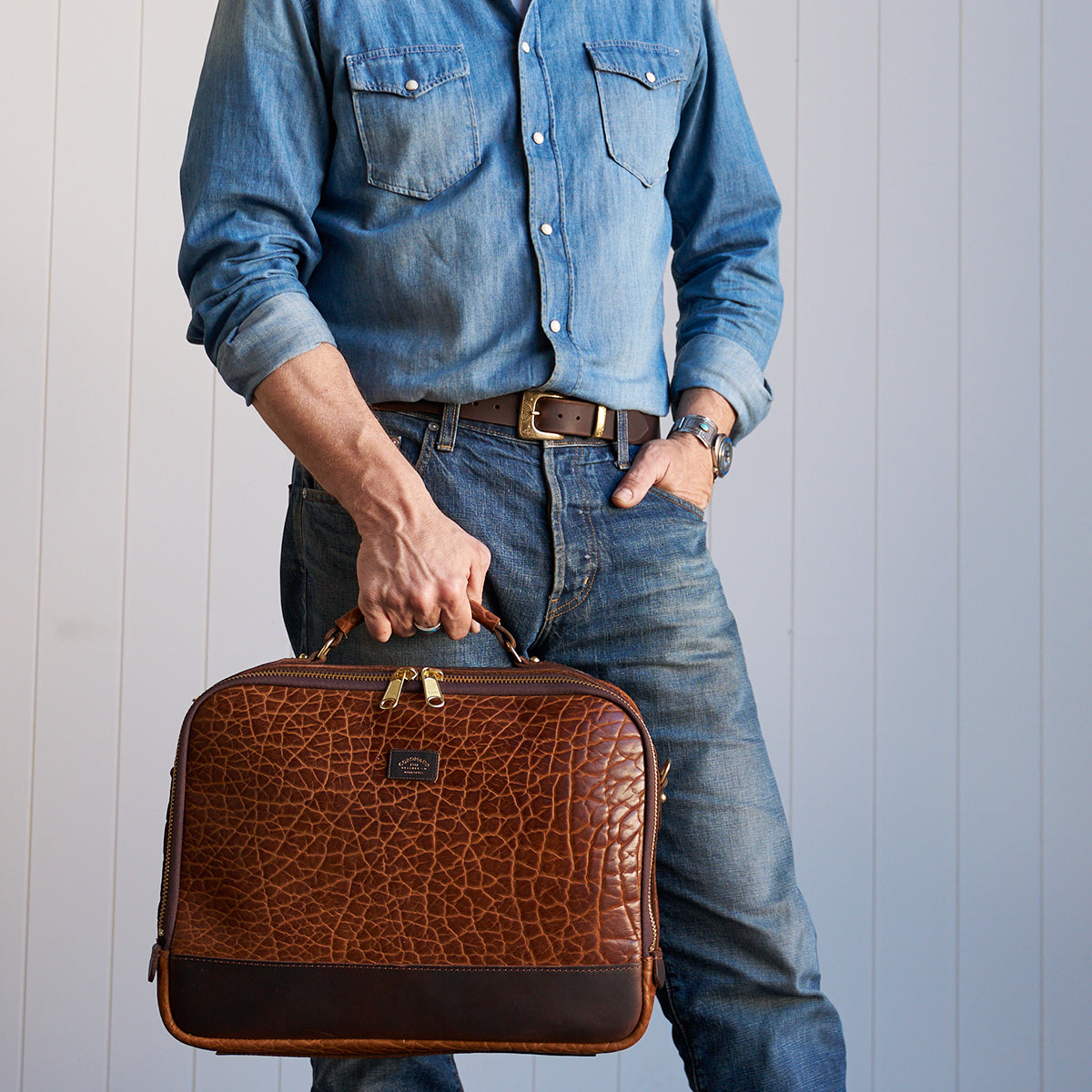 No.540 Attach Case | LE Bison Walnut