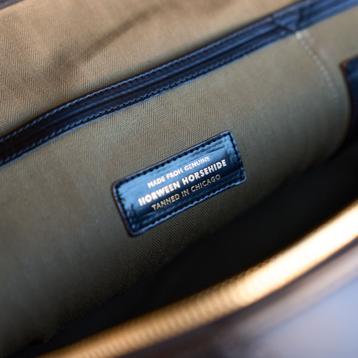 No.541 Chicago Shell Briefcase | Horween® Tumbled Bourbon Cordovan