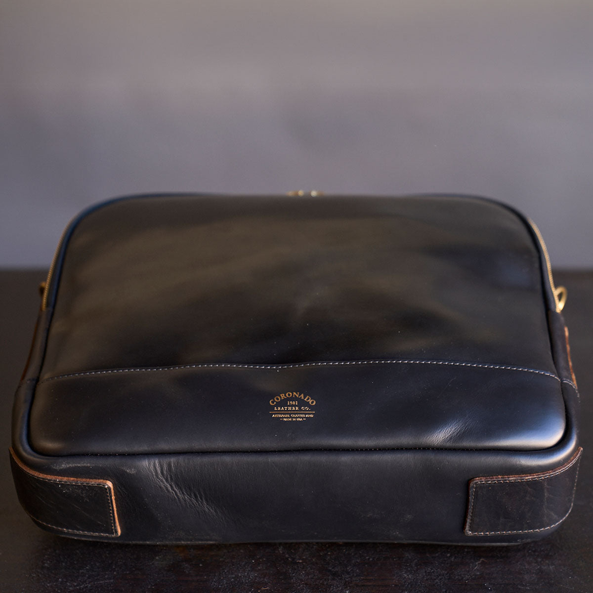 No.541 Chicago Shell Briefcase | Horween® Black Cordovan