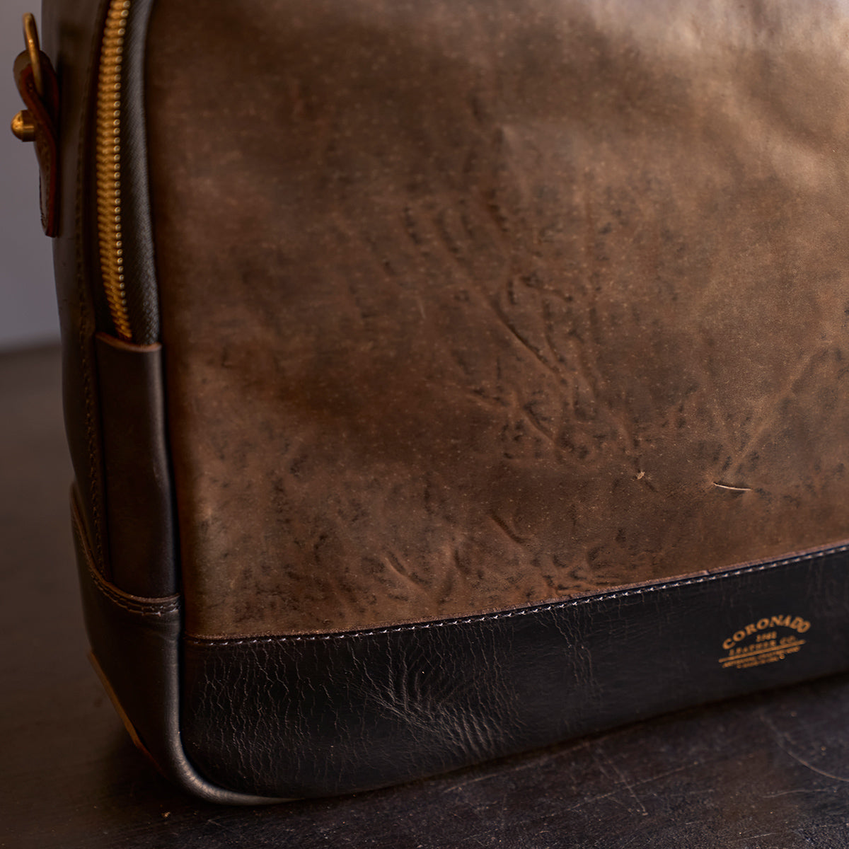 No.541 Chicago Shell Briefcase | Horween® Tumbled Black (x6)