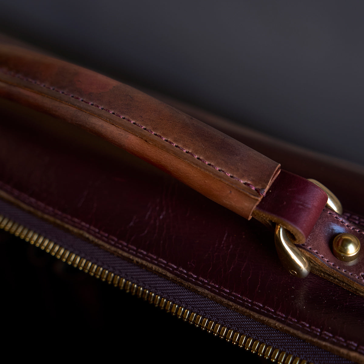 No.541 Chicago Shell Briefcase | Horween® Marbled #8 X2