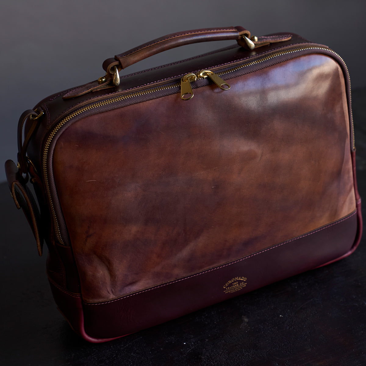 No.541 Chicago Shell Briefcase | Horween® Marbled #8 X2