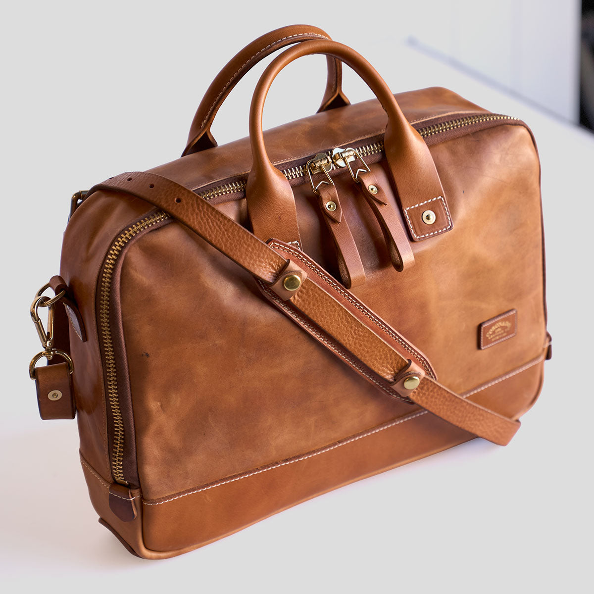 No.545 Natural SD Briefcase | Horween® Horsehide & Latigo