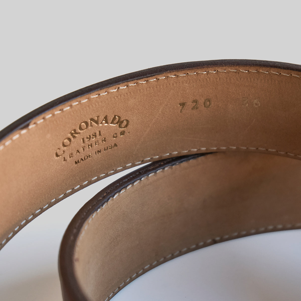No.720 Executive Belt | Horsehide Brown