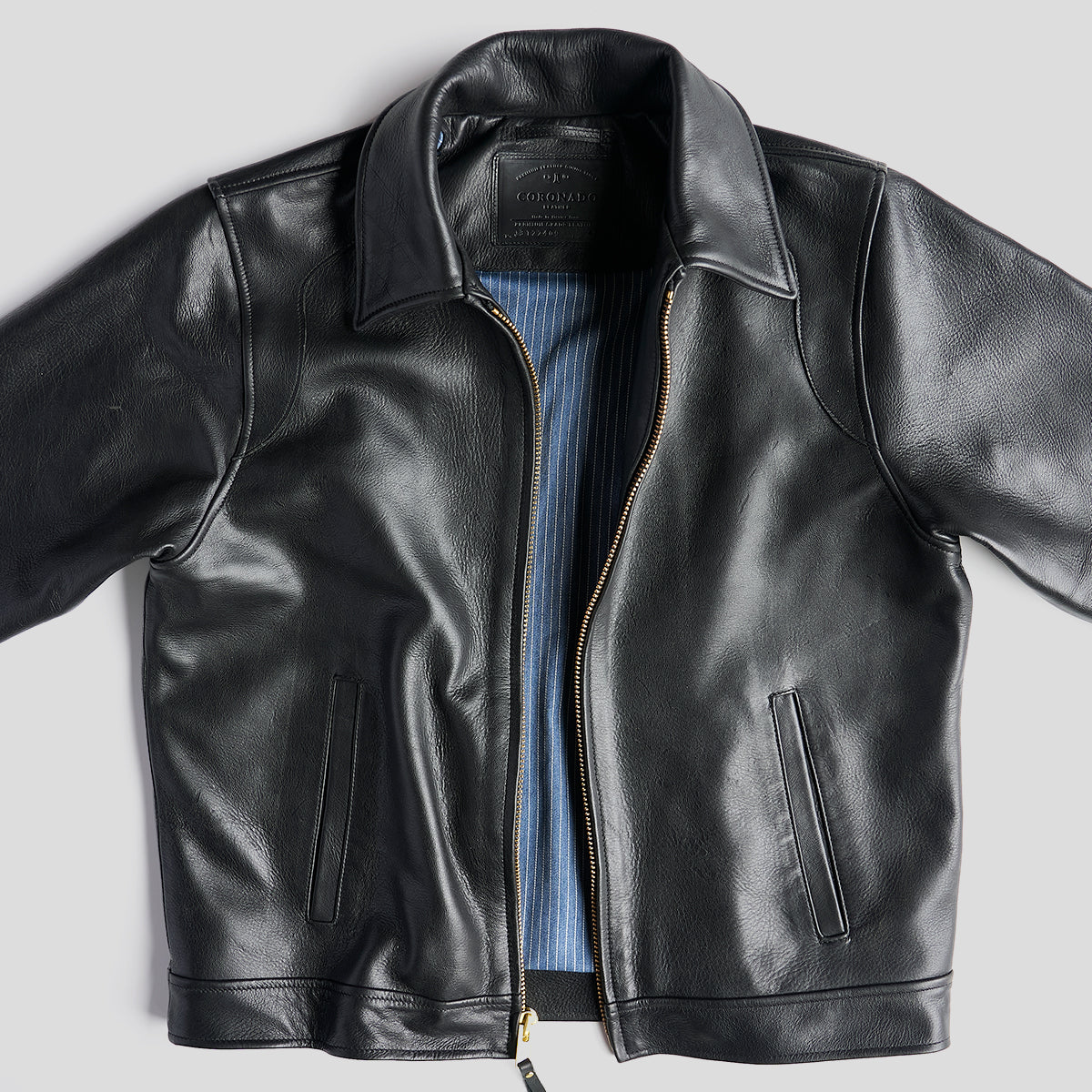 Horween® Deerskin Garrison Utica Black - Main Image