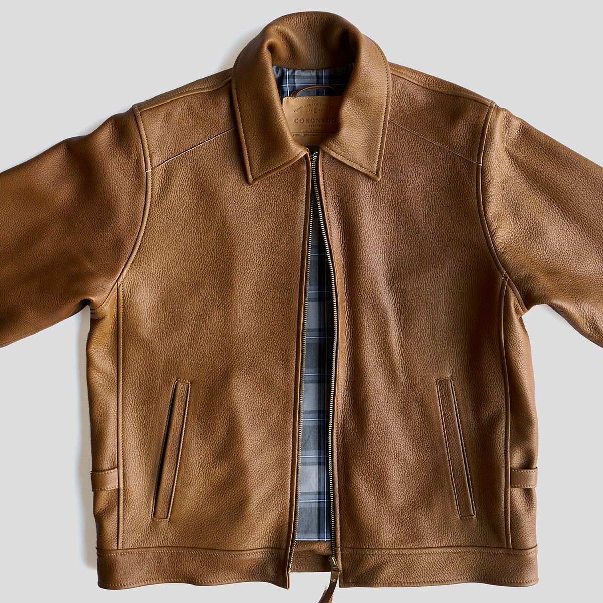 Garrison Jacket Italian Deerskin Tan