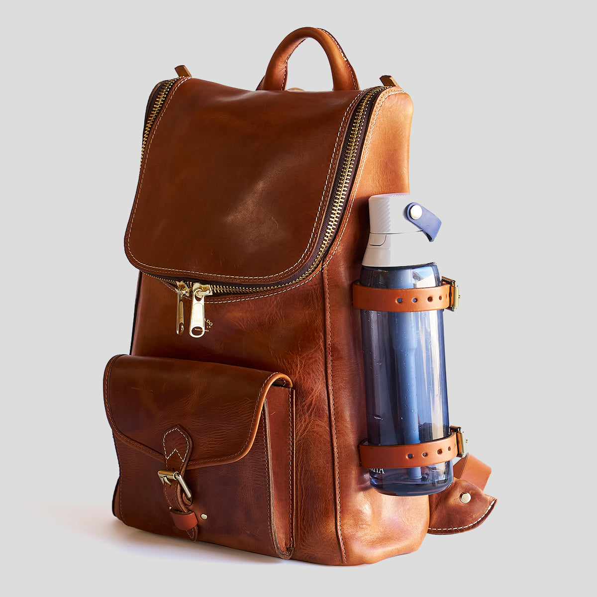 Top Zip Americana Backpack #750 | Tan