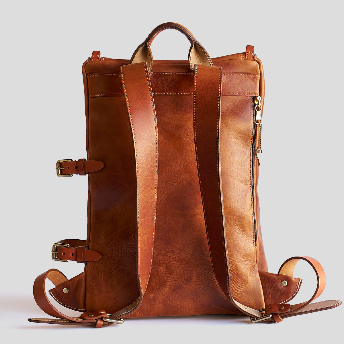 Top Zip Americana Backpack #750 | Tan