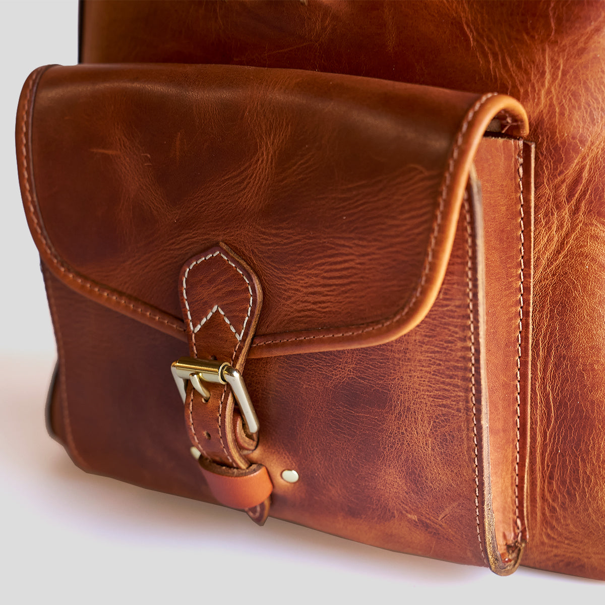 Top Zip Americana Backpack #750 | Tan