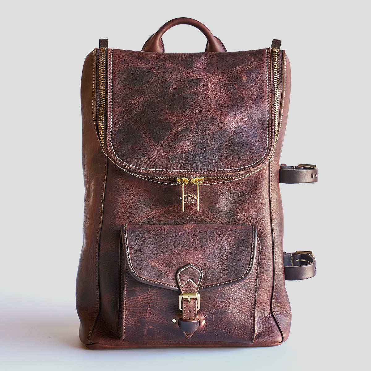 No.750 Top-Zip Backpack | Dearborn Brown 750-3B
