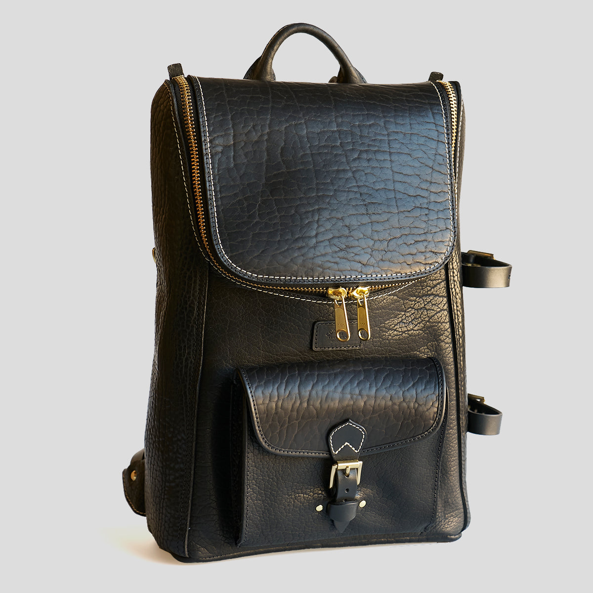 Top-Zip Bison Backpack No. 750 | Black