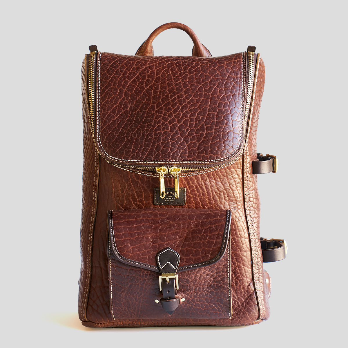 No.750 Top-Zip Backpack |  Bison Walnut