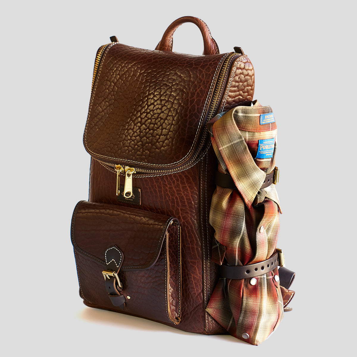 Top-Zip Bison Backpack No. 750 | Walnut